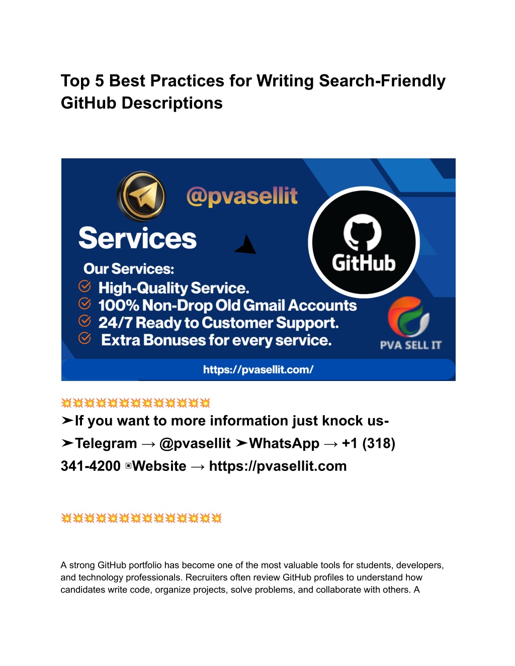 PPT - Top 5 Best Practices for Writing Search-Friendly GitHub ...