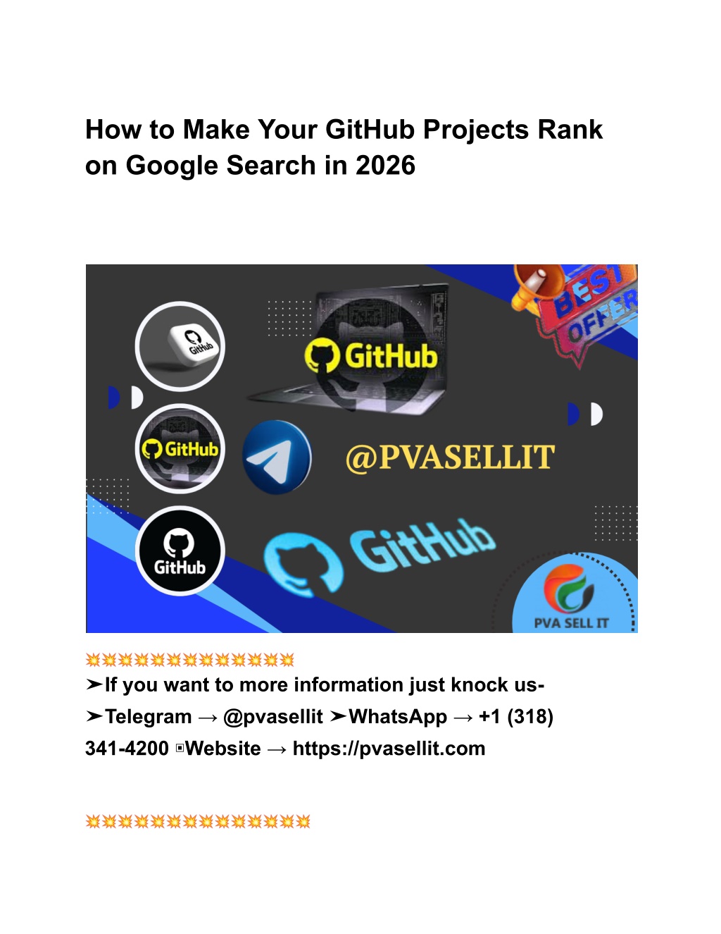 PPT - How to Make Your GitHub Projects Rank on Google Search in 2026 ...
