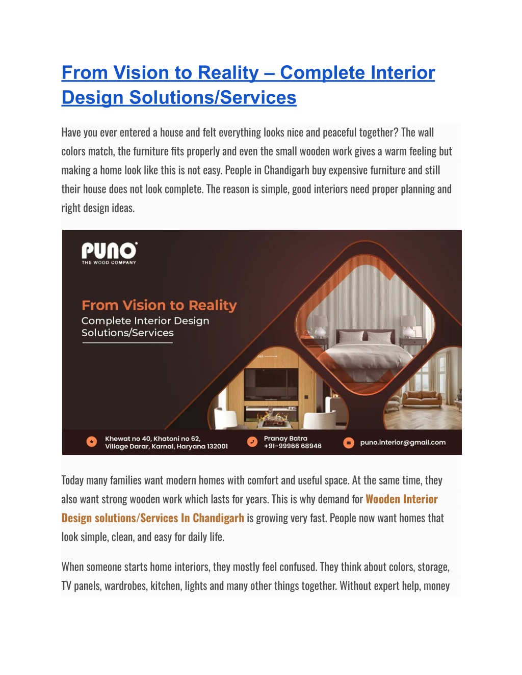 PPT - From Vision to Reality – Complete Interior Design Solutions ...