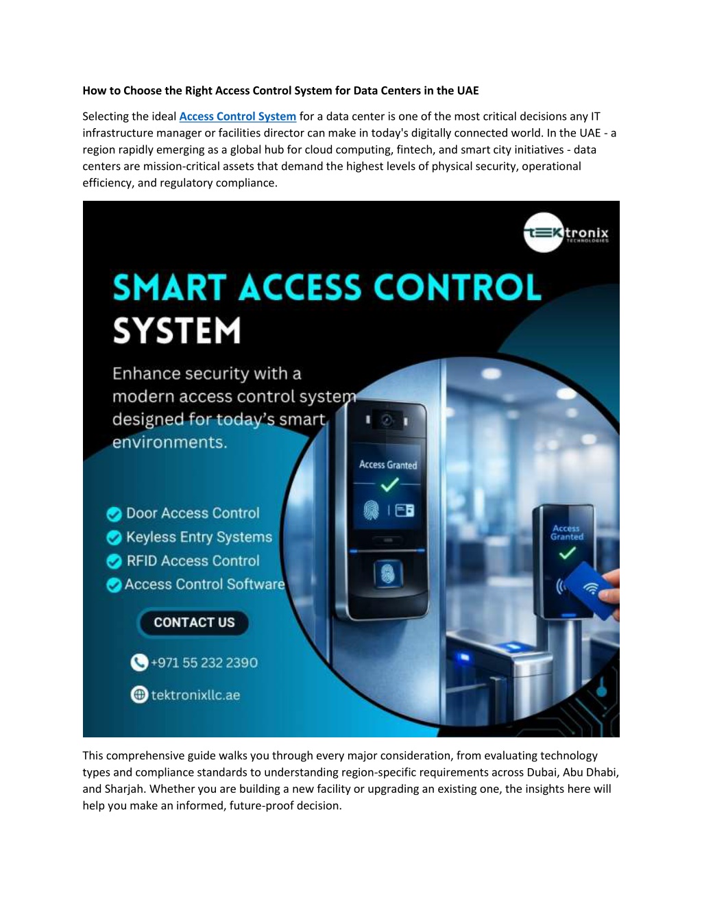 PPT - How to Choose the Right Access Control System for Data Centers in ...