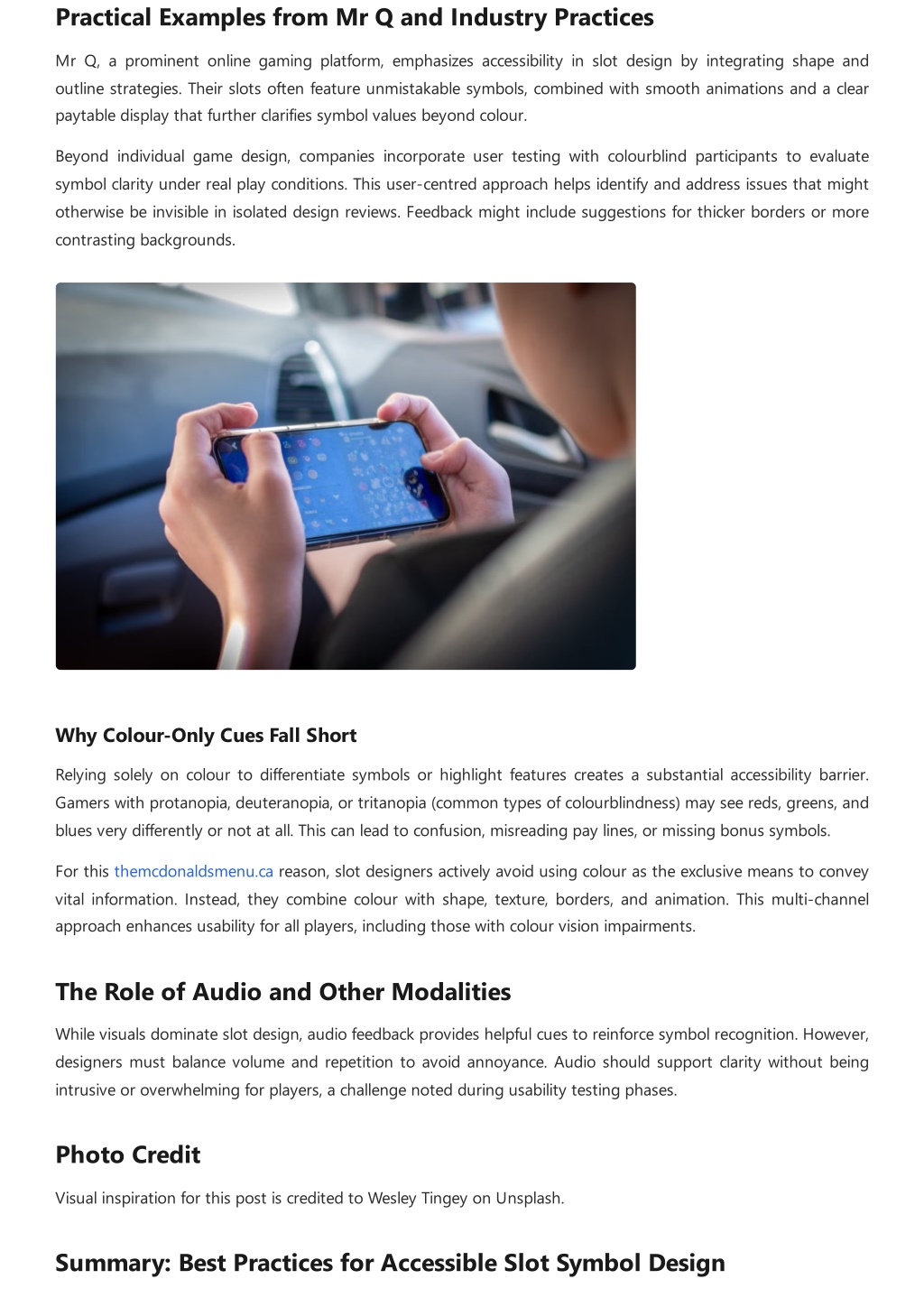 Powerpoint Emphasize Design PPT - How Do Designers Make Sure Colourblind Players Can Read Slot ...