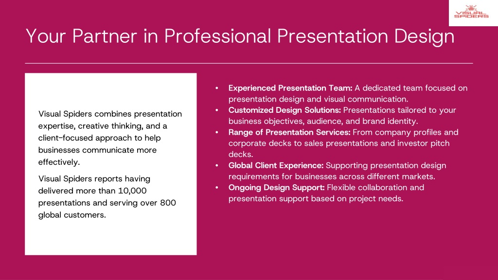 PPT - Powerpoint Design Service - Visual Spiders PowerPoint ...